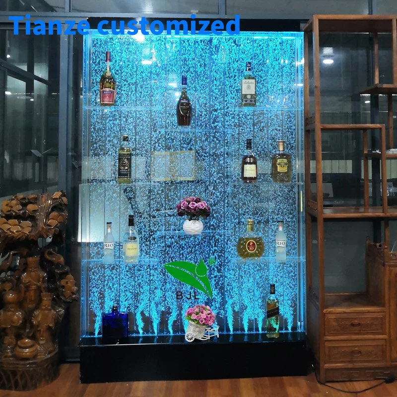 (Customized) Home Living Room bar furniture water bubble wall wine bar cabinet