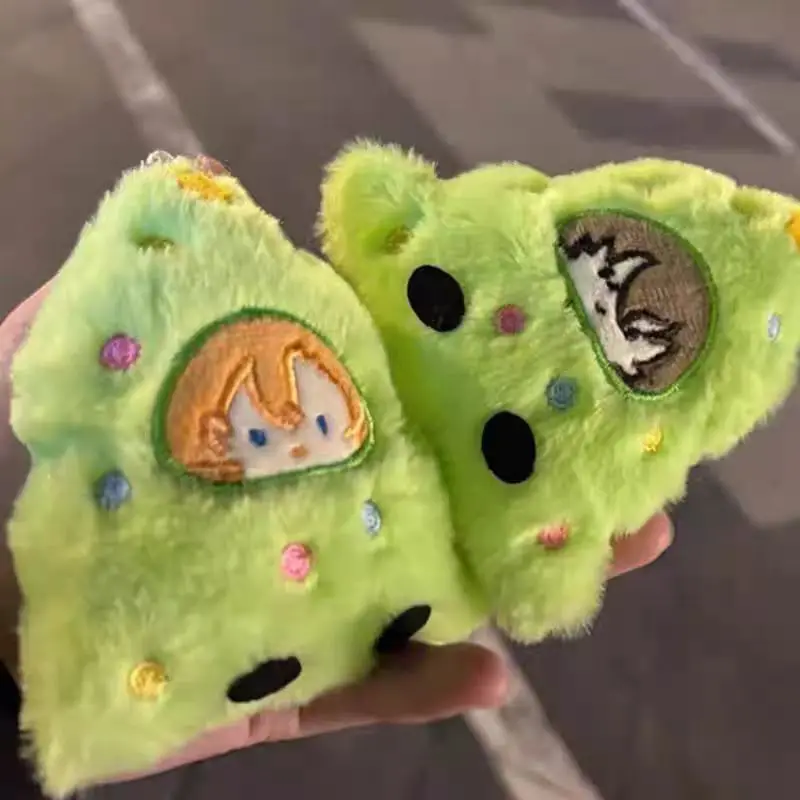 애니메이션 봉고 스트레이 도그스 크리스마스 트리 플러시 만화 인형 코스프레 학교 가방 장식 백팩 펜던트 팬들을 위한 크리스마스 선물