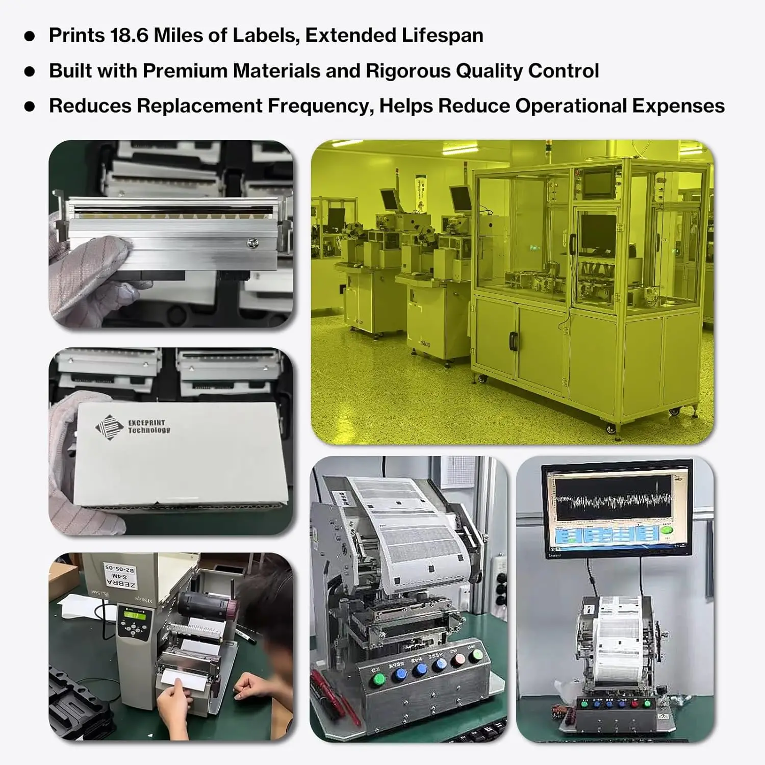 Zebra ZT410 ZT411 ZT210 ZT230 ZT231 ZT420 ZT510 ZT610 ZT620 ZM400 S4M ZD230 ZD420 GK420 110XI4 프린터용 새 프린트 헤드