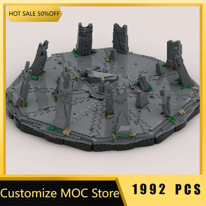 1992 قطعة تخصيص الطوب Seathos معبد Diorama MOC بنة نموذج الأطفال Diy بها بنفسك التعليمية مفاجأة اللعب هدايا عيد الميلاد #2