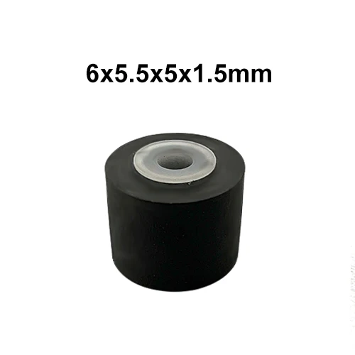 Rodillo de presión de goma para casete Walkman de 6x5.5x5x1.5mm, para grabadoras de audio y decks de cassette