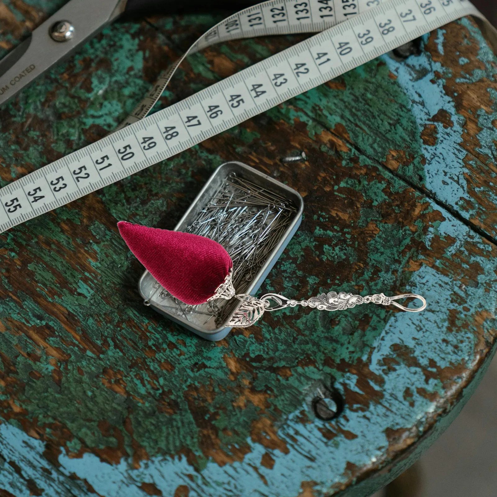 

Retro Pin Cushion Pendant Sewing Accessory Cute Craft Storage Charm H made Vintage Design Longlasting Durability Perfect