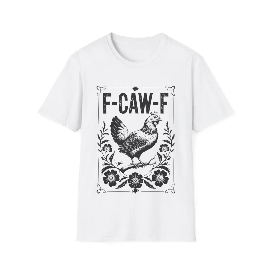 F-Caw-F الدجاج المطبوعة المرأة تيشيرت صيفي بأكمام قصيرة الرقبة المستديرة ملابس الشارع النسائية غير رسمية Y2k الملابس #3