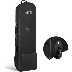 Golf Travel Bag With Wheels Universal Size Heavy-Duty Golf Club Travel Cover For Airlines Golf Aviation Bag