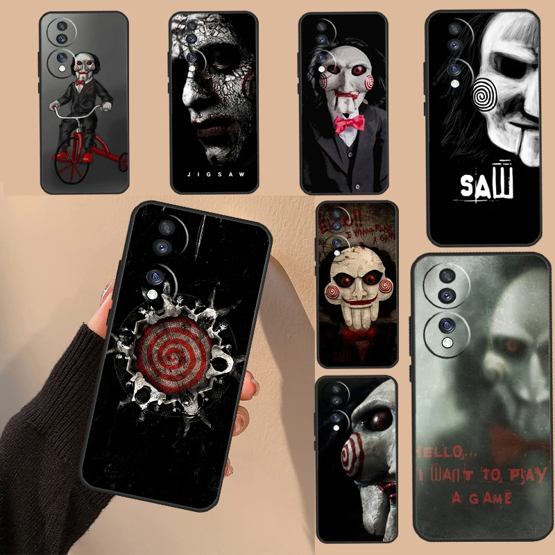 Jigsaw Saw Horror Case For Honor 90 Lite 70 50 X8a X9a X7a X6a X7 X8 X9 8X Magic 5 Pro Magic 4 5 Lite Cover