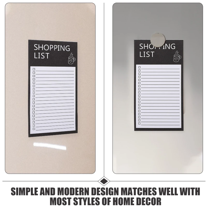 Magnetische Kühlschrank-Nachrichtentafel, tragbare zerreißbare Magnet-Notiztafel, Haftnotizen, Einkaufsliste für Zuhause, Küche, Büro, Memo-Planer – Detail 1