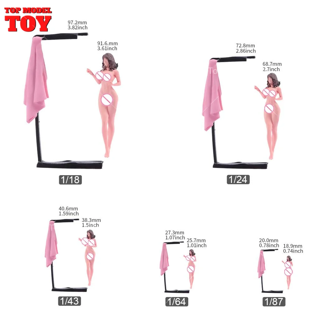 Bemalte Miniaturen 1/18 1/24 1/64 1/43 1/87 Badewelle Schönheit Mädchen weibliche Szene Figur Puppe unbemalt Modell für Auto Fahrzeuge