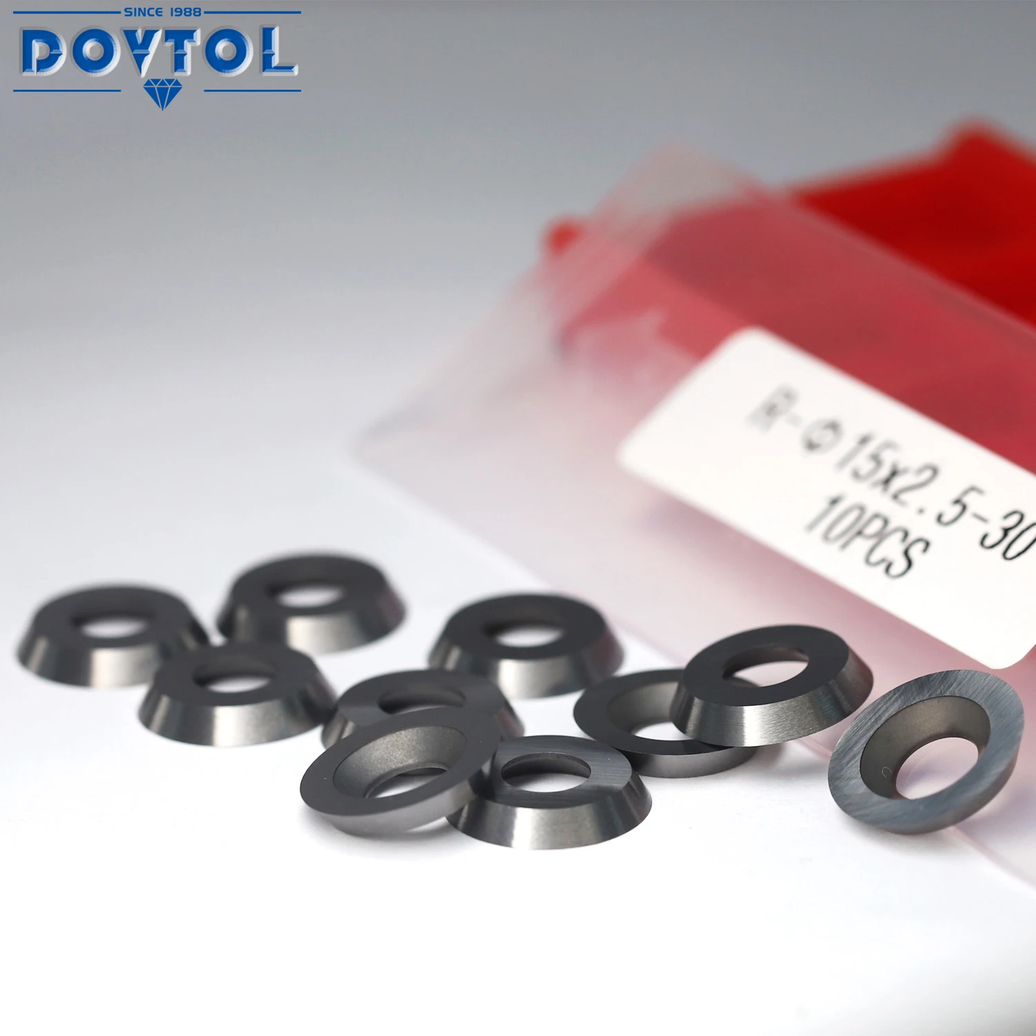 

10pcs Round Carbide Inserts 15x2.5mm Fits For DIY Lathe Wood Turning Finisher Hollower Tool