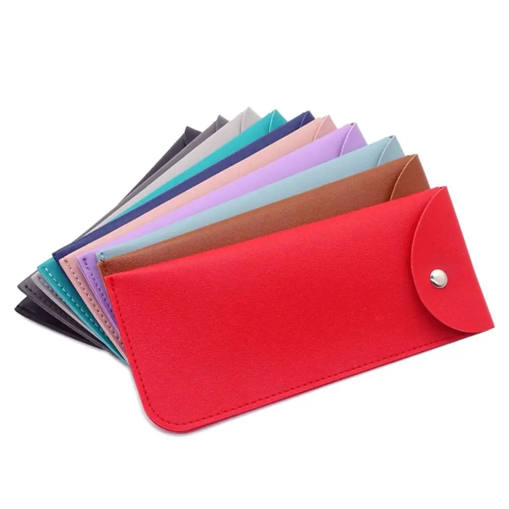 

Simple Sunglasses Bag Drawstring Bag Soft PU Leather Sun Glasses Pouch Glasses Pocket Unisex