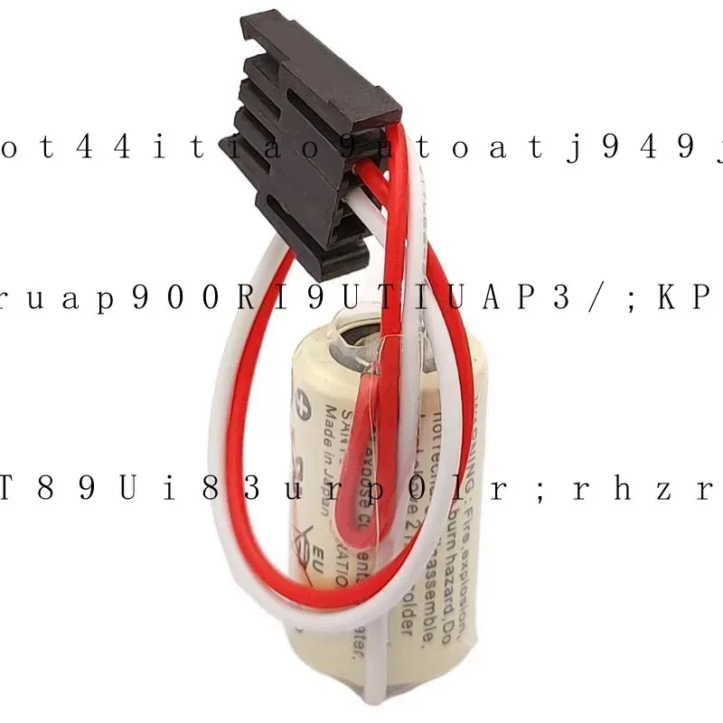 zh 2pcs For sanyo FDK CR14250SE CR14250SE-R 1747-BA PLC Battery with 3P Plug 3V JM
