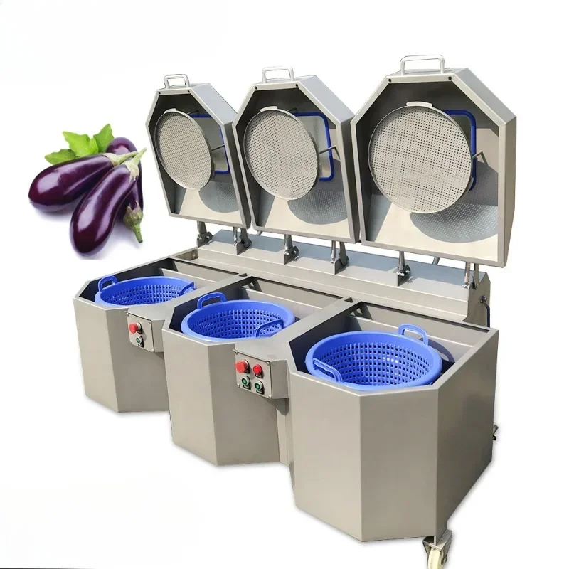 Industrial semi automatic vegetable washer cleaning processing equipment fruit washing machine