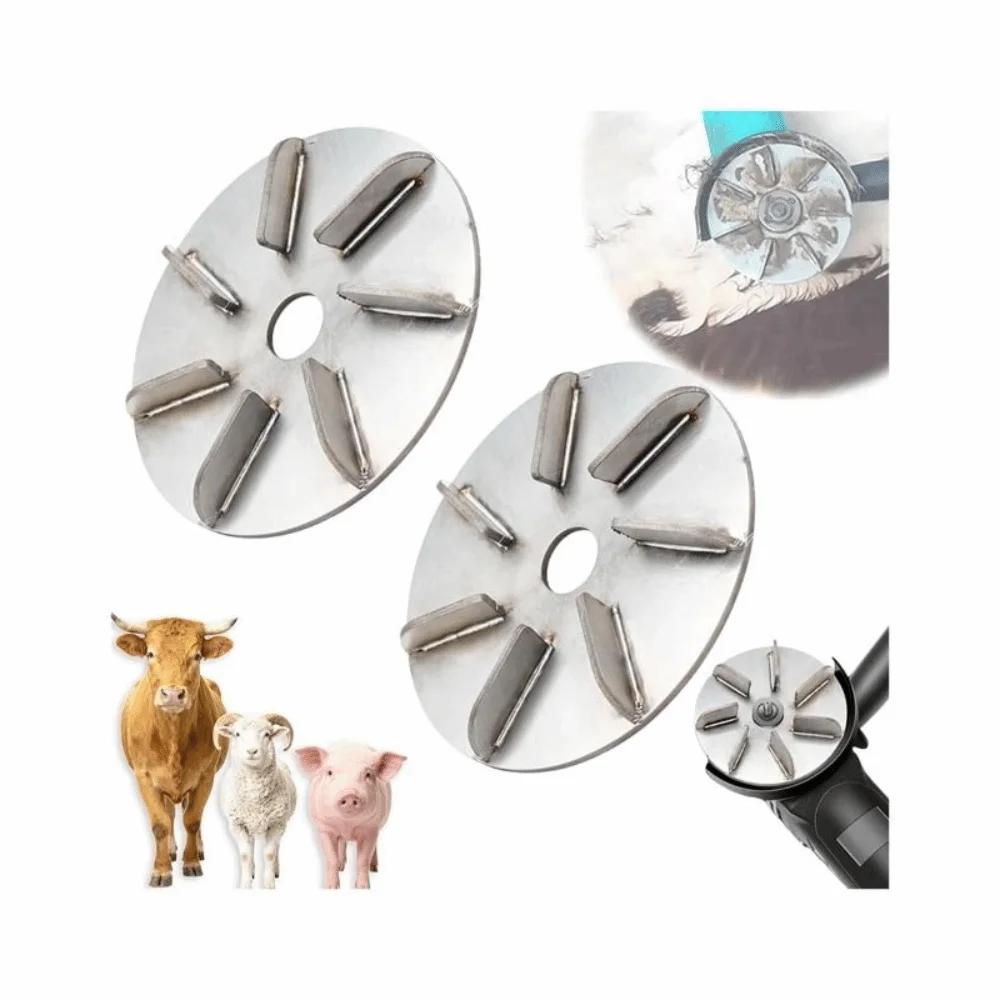 Gifts 7/9 Gears Pig Hair Removal Disc Stainless Multifunctional Pig Hair Scraper Disc Labor-Saving Pigs Hair Remover