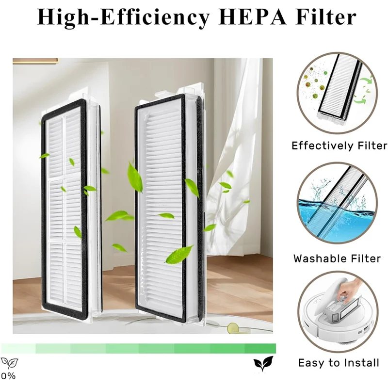 Kit de accesorios de piezas de repuesto para Roborock Qrevo S/Qrevo Plus/Qrevo Pro/Qrevo Maxv-A77G