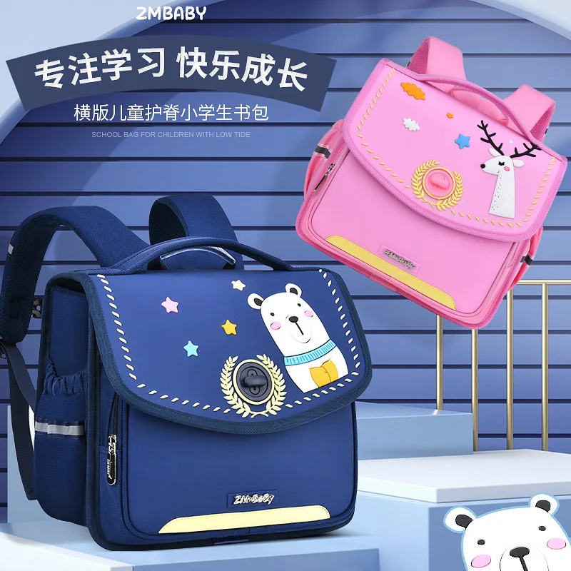 Back to School Cartoon Backpack for Boys Grades 3-5,School Bag for Elementary Students,Soft Durable Kids Backpack Cute 3D Design