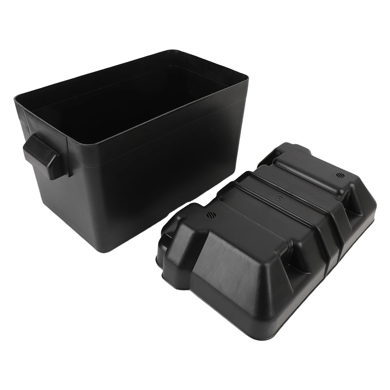 RV Battery Box Anti Impact ABS Marine Automotive Boat Trailer Battery Box for Batteries Smaller Than 325x195x185mm