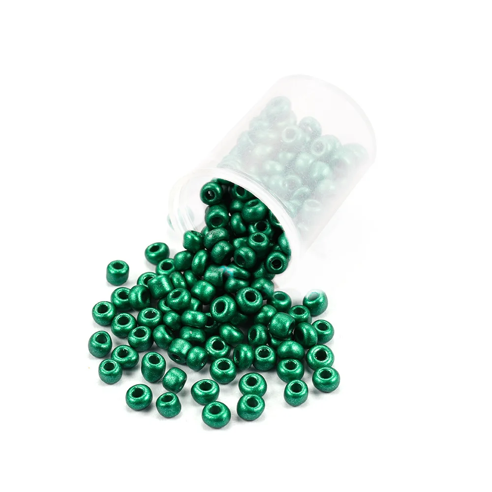 1000/500 Stück 3/4 mm Glas-Rocailles, DIY-Zubehör, Materialien zur Schmuckherstellung, Pony-Perlen für Bastelarmbänder, Schmuck – Detail 5