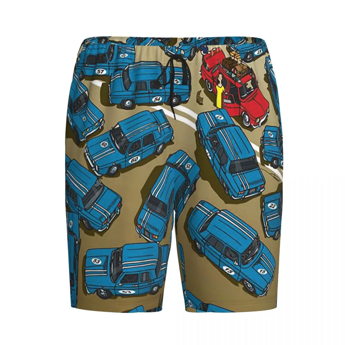 

Custom Renault 8 Gordini - Dessin By Florend Shorts Sleeping Pants Men Pajama Pants Lounge Sleep Sleepwear Bottoms