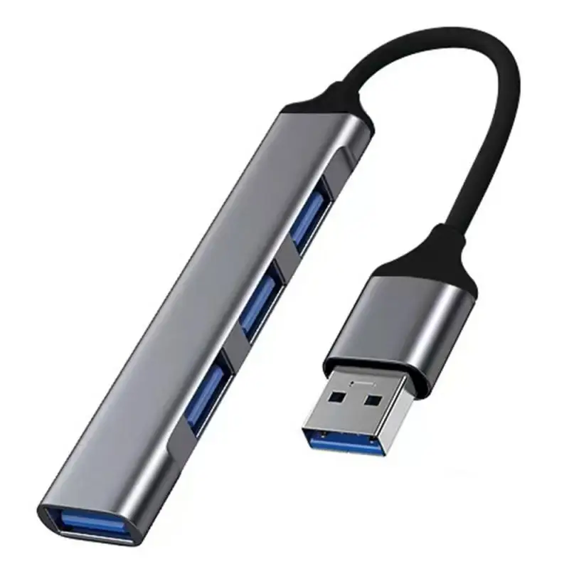 أربعة في واحد محور USB 4 منفذ USB محور عالي السرعة من سبائك الألومنيوم الخائن لأجهزة الكمبيوتر ملحقات الكمبيوتر محور متعدد المنافذ 4