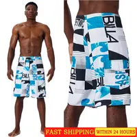 Pantalones cortos de playa para hombre, Bermudas Phantom de secado rápido, traje de baño informal con estampado, ropa de surf para buceo, novedad de verano