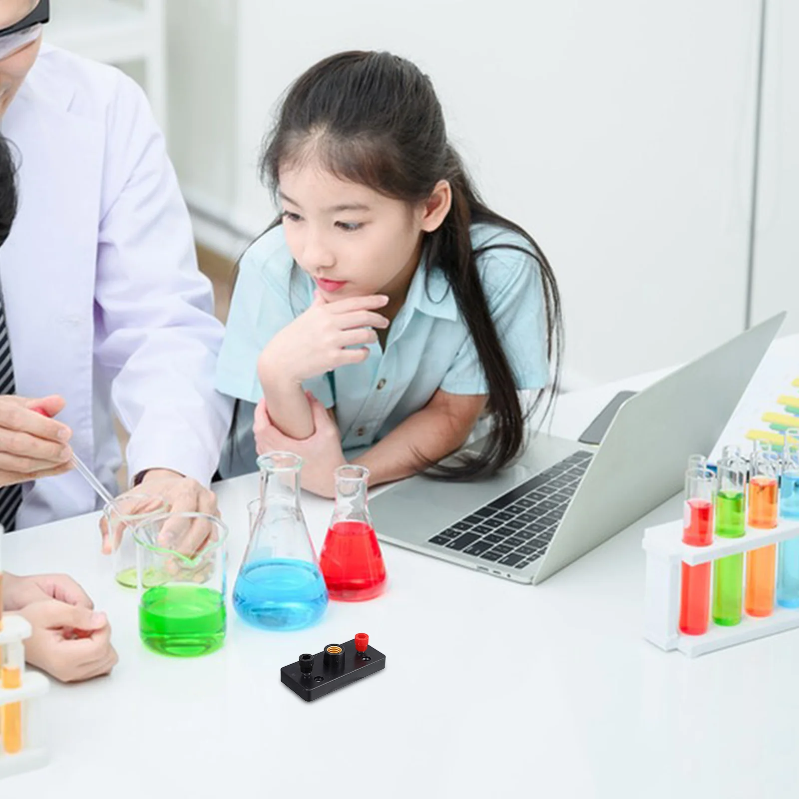 4pcs Screw Base Light Bulb Holder Plastic Copper Miniature Circuit Blocks Kit For Kids Science Experiments Diy Projects School