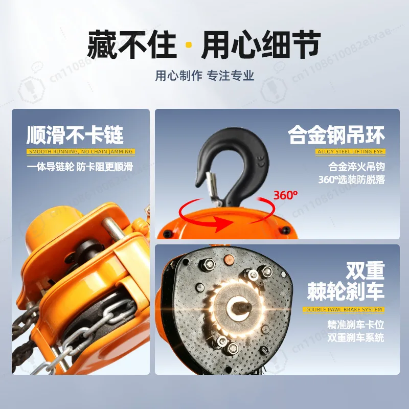 HSZ-C 1T 3T 5T Triangle Chain Block Manual Lever Hoist Lifting Equipment Heavy Duty Hand Chain Block for Industrial Construction