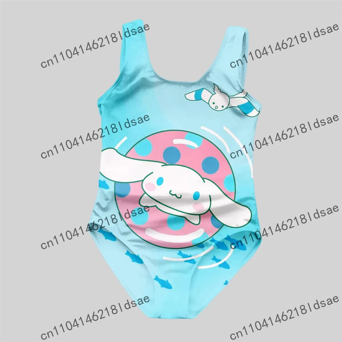

HOT New 3D printed swimsuit Big Eared Dog beach sports outdoor Polyester Quick-Dry UV Protection Cartoon Holiday girl Sanrio
