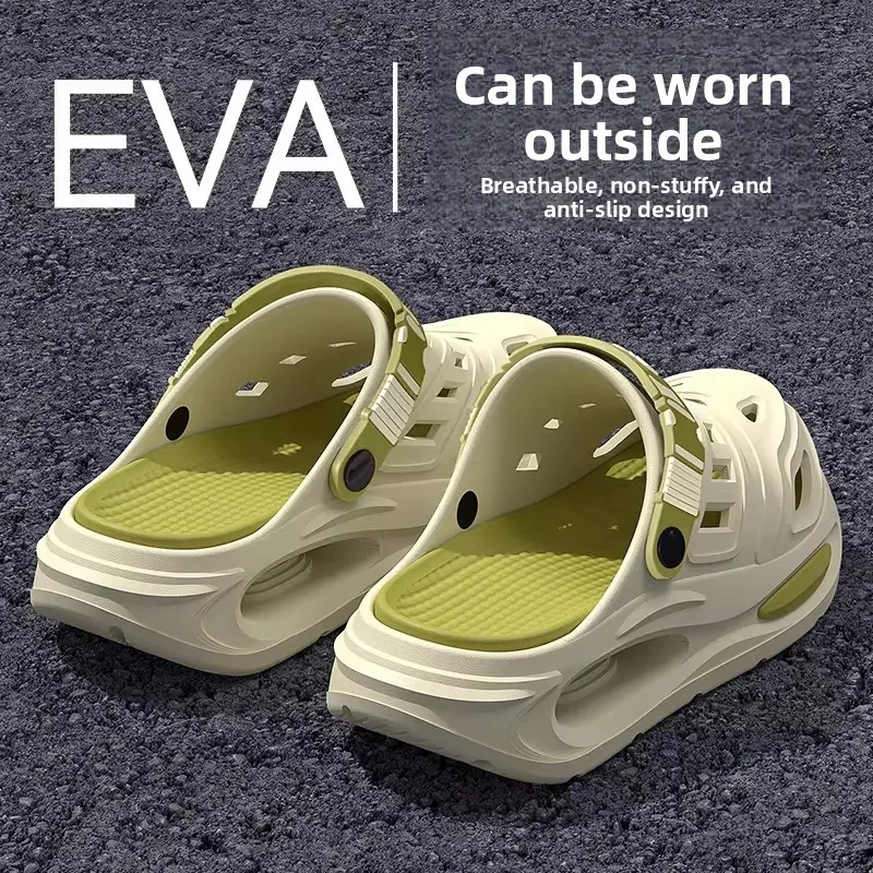 

Men's hole shoes are simple and versatile, not smelly feet trendy new EVA soft-soled fashionable non-slip slippers for home wear