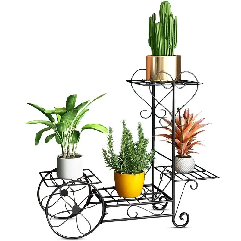 4 Tiers Iron Plant Stand Bonsai Display Shelf Flower Pot Plant Shelves Garden Patio Balcony Decorations Hot Sale