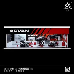 TimeMicro & MoreArt 1:64 ADVAN theme painting new repair workshop lighting version assembly scene-se puede superponer y series