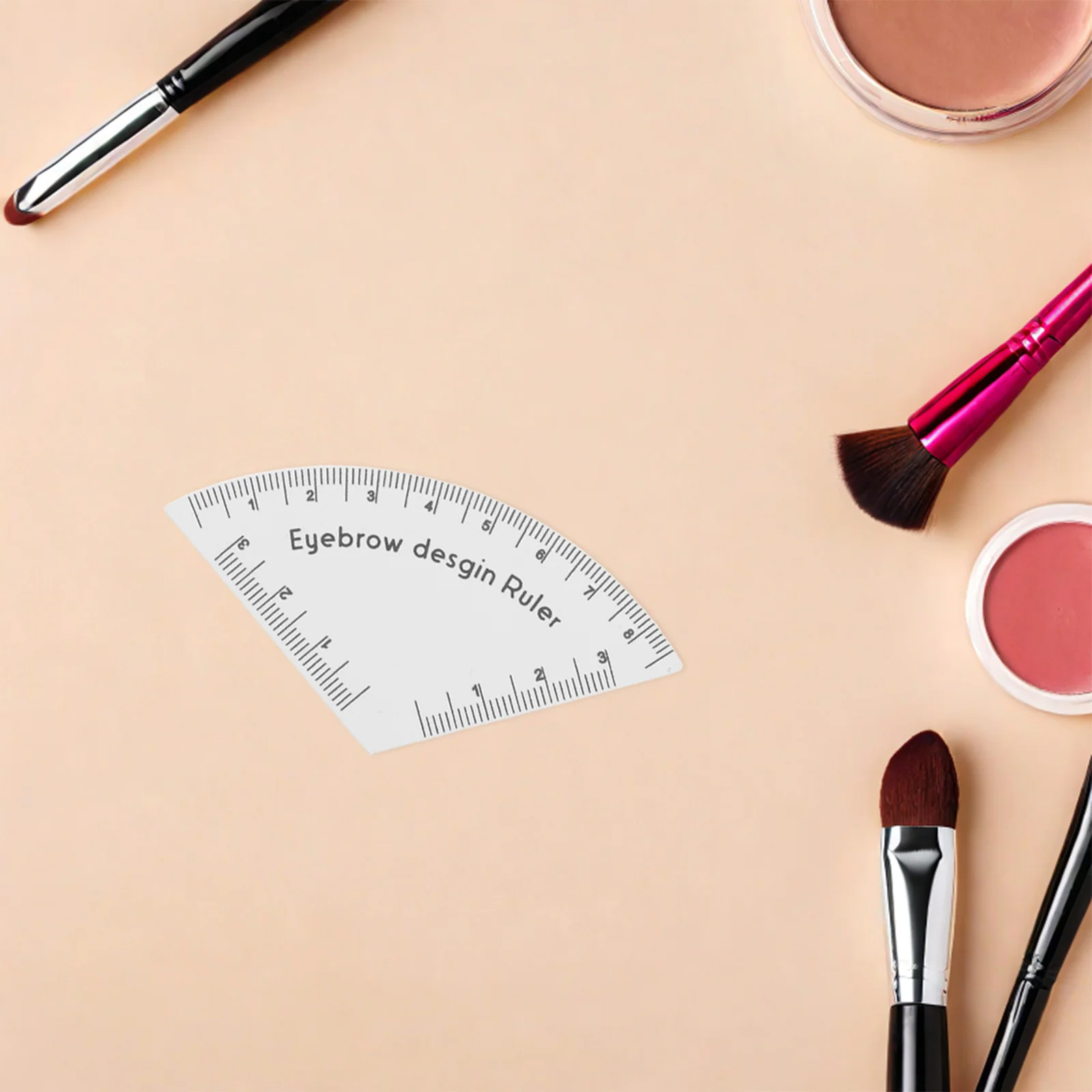 Eyebrow Ruler Stencil Adhesive Reusable Brow Mapping Guide Makeup Eyebrow Measuring Tool Precise Symmetry Drawing Tool for Daily