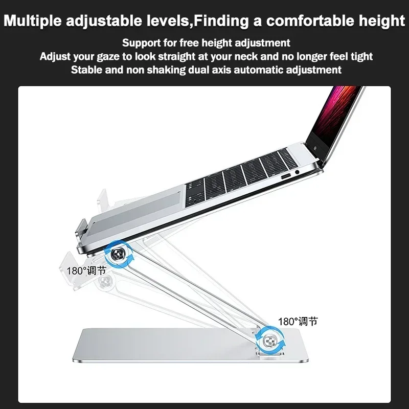 CP75 Hollow Out Bracket Base Support Składany stojak na notebooka/tablet ze stopu aluminium Akcesoria do laptopów dla Macbooków