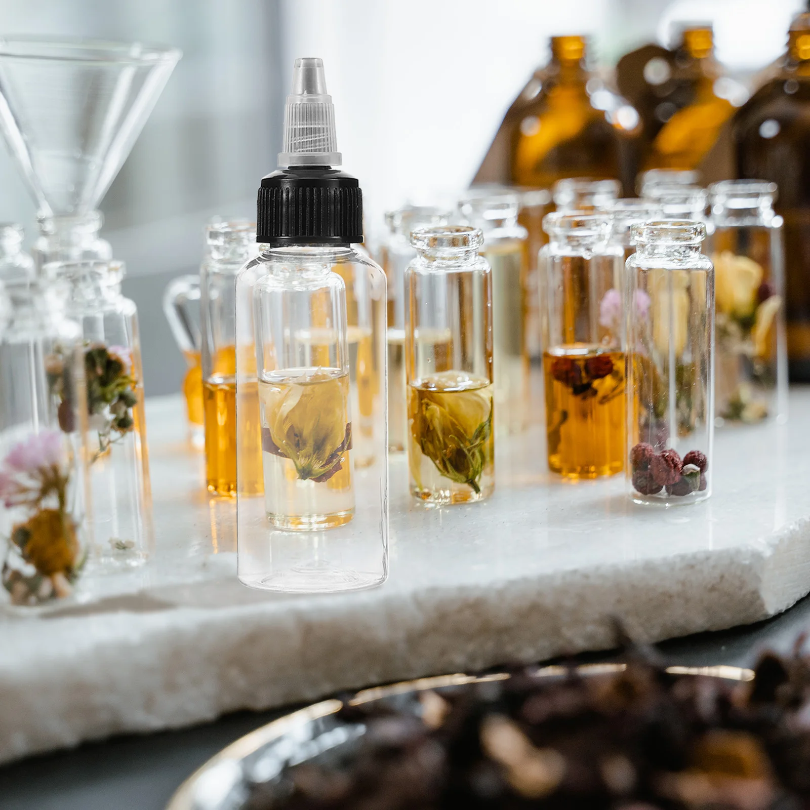 

10pcs Graduated Empty Bottles Plastic Paint Dispensing Bottle Precision Tip For Ink Pigment Storage Portable Leakproof Reusable