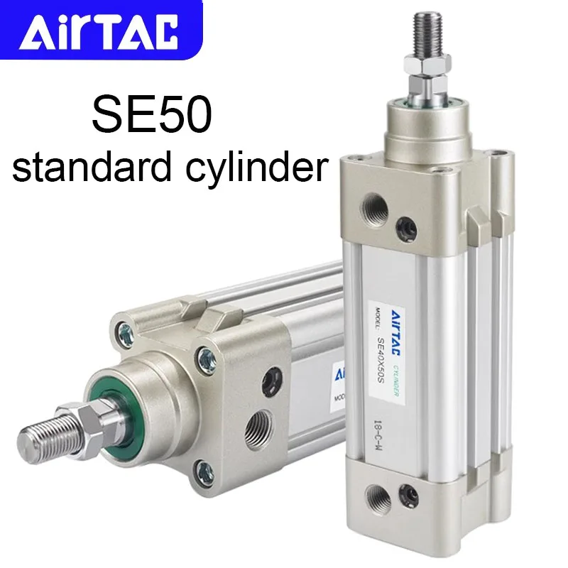 AIRTAC SE50 Pneumatic Standard Cylinder 25 50 75 100 125 150 175 200 250 300 350 400 450 500 600 700 800 900 1000 Stroke