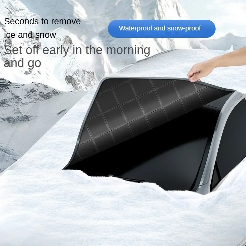Car Windshield Cover Front Windscreen Cover Sun Shade Snow Protector Ice Blocked Front Window Protector Exterior Car Accessories