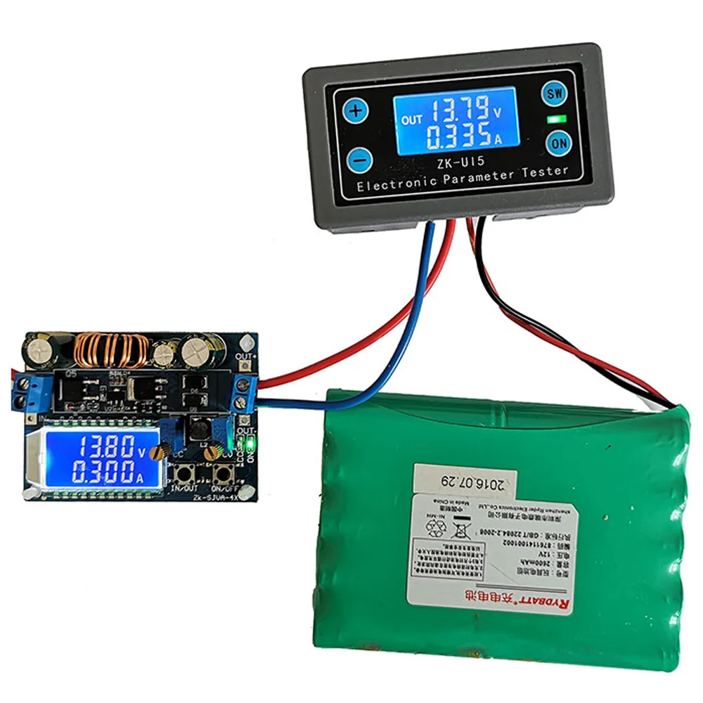 Multifunction Voltmeter Ammeter Digital LCD Display Volt Current Voltage Meter Tester Sound Light Alarm Voltage Indicator DC 5V