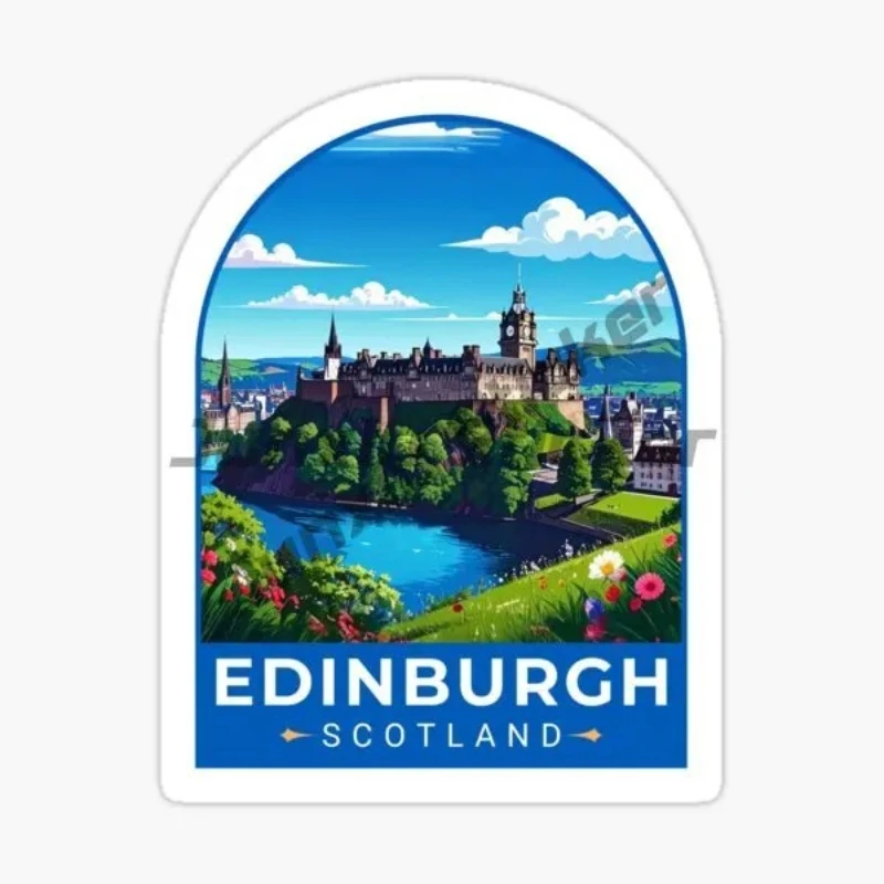 EDINBURGH SCOTLAND Landscape Car Sticker Self Adhesive Vinyl Waterproof Decal