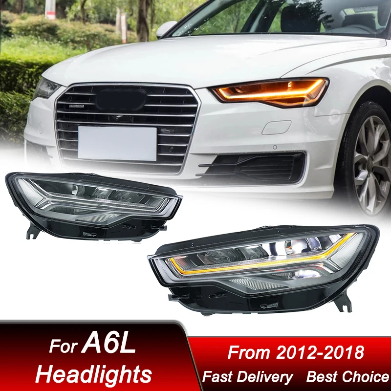 

Car Led Headlights For Audi A6 A6L C7 2012-2018 new style full LED headlamp Assembly Upgrade Projector Lens Accessories Kit