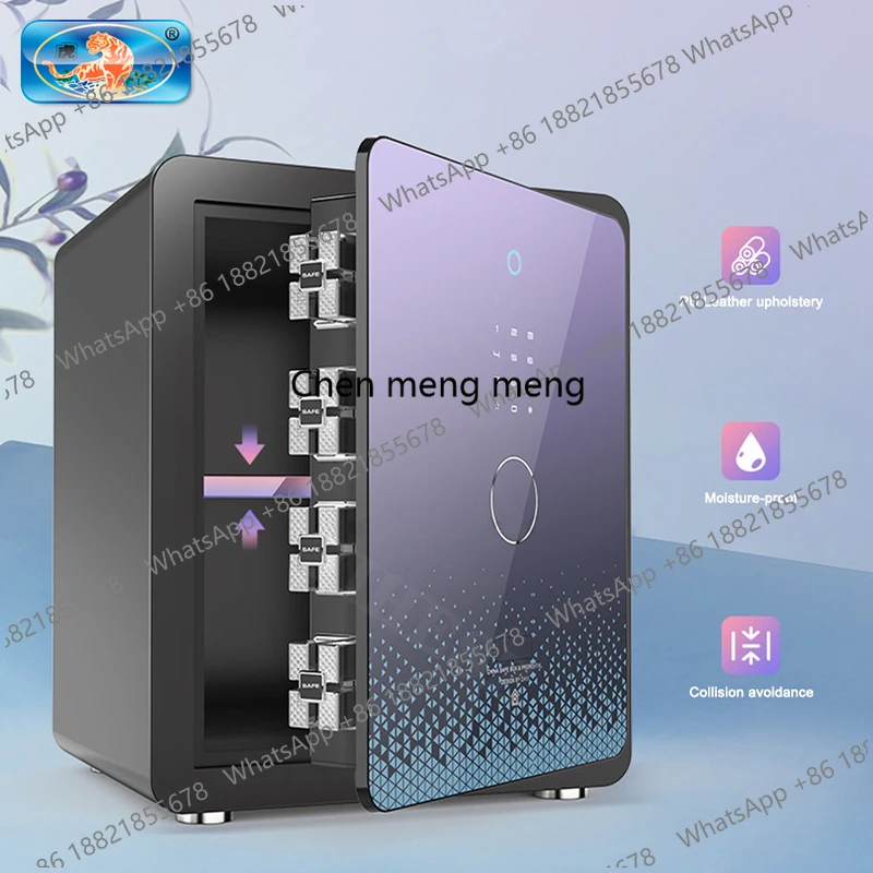 Electronic Password Fingerprint Safe New Safes Box Smart Home Office All-steel High Security Concealed Handle Safety Deposit Box