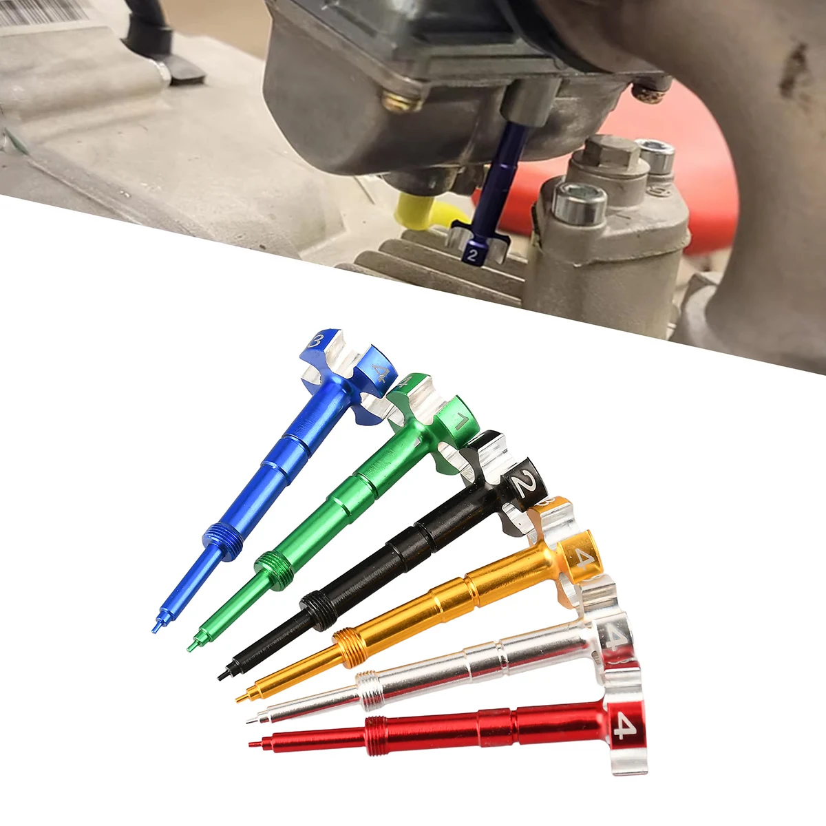 Motorrad CNC Vergaser einfach einstellbare Luft Kraftstoff gemischs ch raube für Yamaha YZ Wr 250f 426f 450f 450 250f Aluminium Zubehör