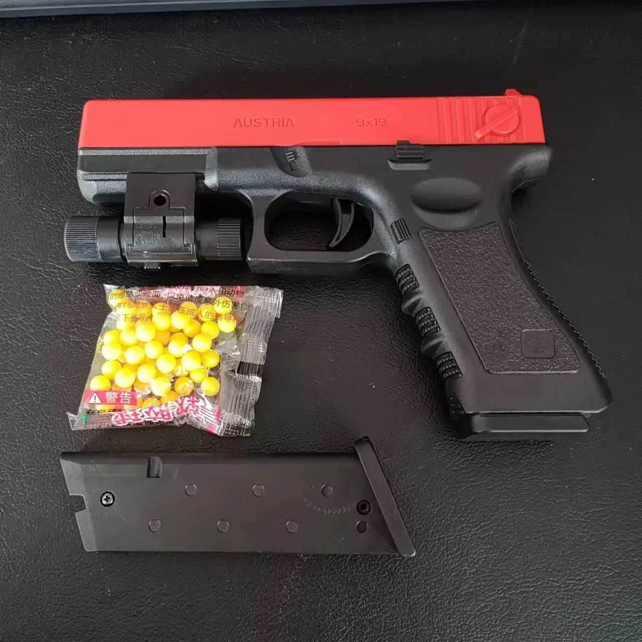 2025 Handleiding Zachte Kogel Pistool Met Laser G17 Speelgoed Pistool Lagere Tijdschrift Airsoft Pistool Buitensporten CS Wapen voor Kinderen gift