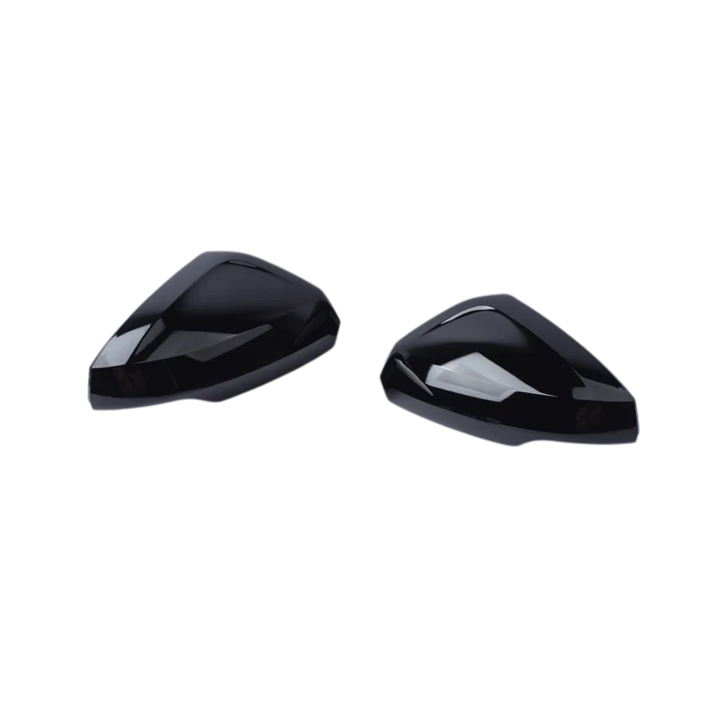 for VW Volkswagen Polo AW1 BZ1 2017 2018 2019 2020 2021 2022 2023 2024 2025 Gloss Black Rearview Side Wing Mirror Cover Tuning