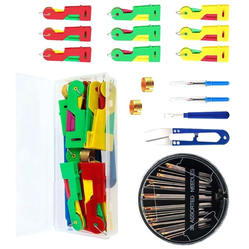 2024 New Needle Threaders Set for Hand Sewing Craft Needle Thread Tool for Sewing Needle Work Sewing Machine Embroidery Craft