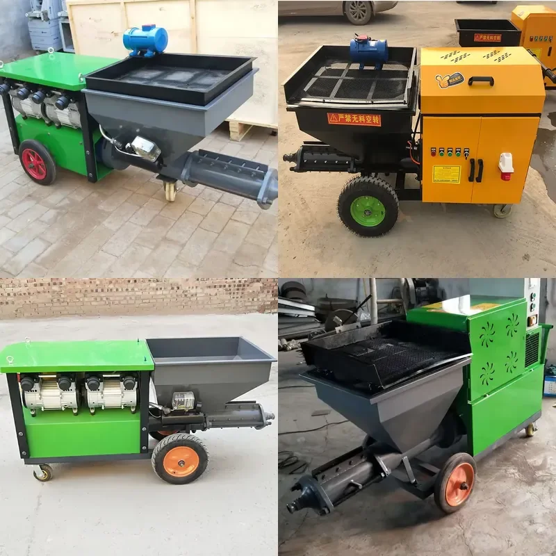 for Wall Putty Mortar Lime Plaster Shotcrete Automatic Cement Paint Sprayer Plastering Rendering Gypsum Spraying Machine