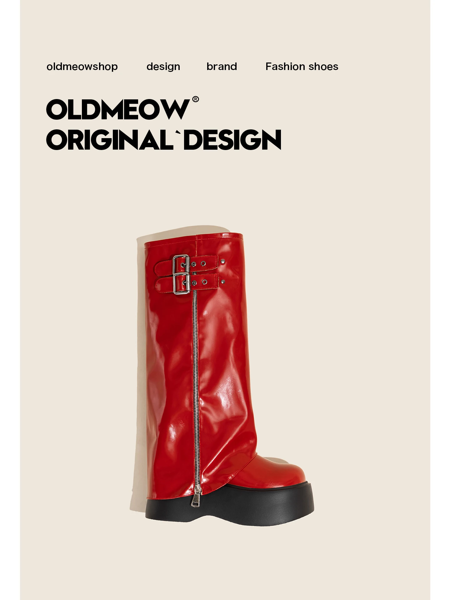 OldMiao High Tube Boots Women's Thick Bottom Heightening Long Boots Casual Style Summer Fashion Boots round Toe Waterproof Pl...