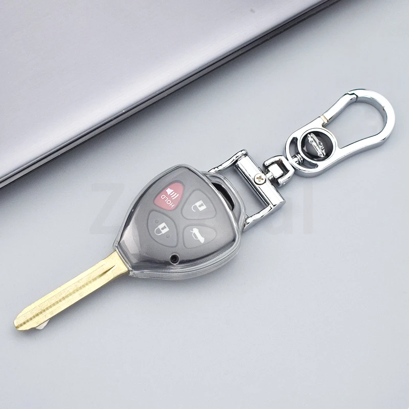 

Прозрачный брелок из ТПУ для Toyota Corolla Camry Reiz RAV4 Crown Avalon Venza Matrix Auris, чехол для автомобильного ключа, аксессуары