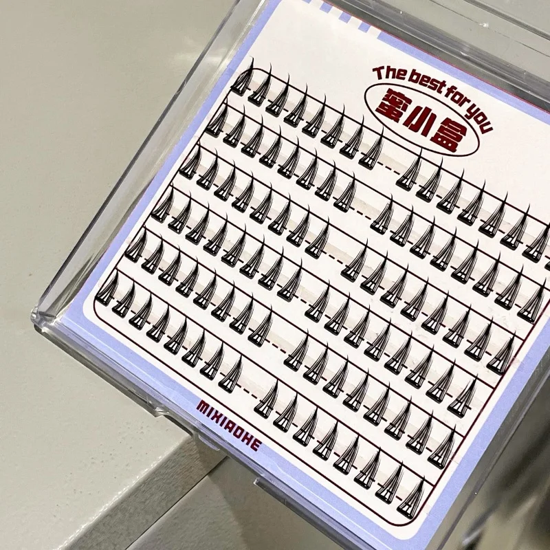 Mixiaohe Klebefreie Dünne Wimpern 4 Stile Transparente Leichte Definierte Wimpernbüschel Kamera-Ready für Leichtes & Auffälliges Make-up – Detail 2