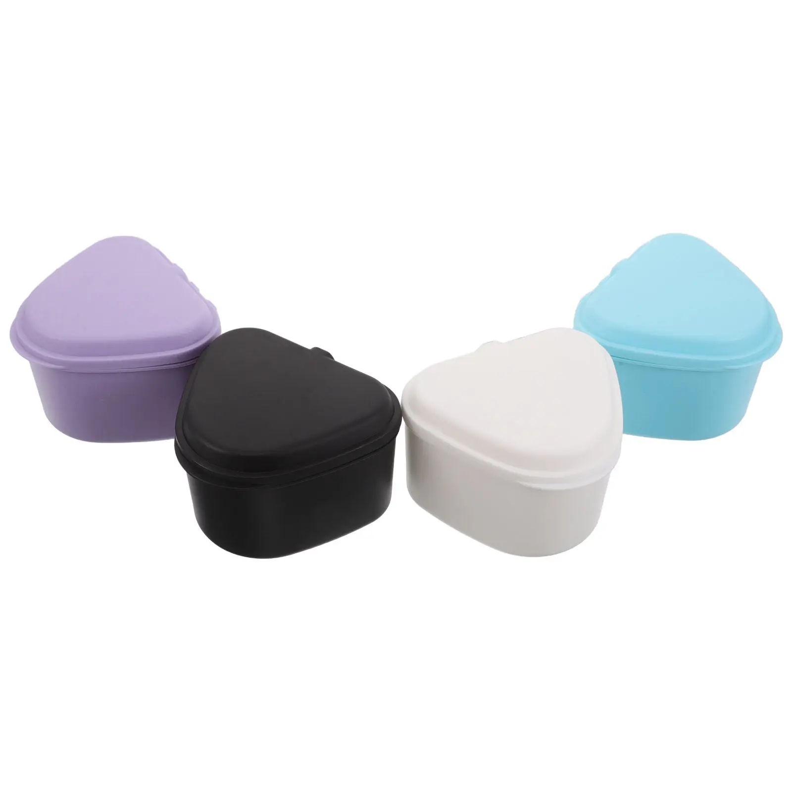 

Набор из 4 футляров для зубных протезов и ретейнеров, контейнер для хранения ортодонтических устройств, дорожный, для дома, для мужчин и женщин, тонкий