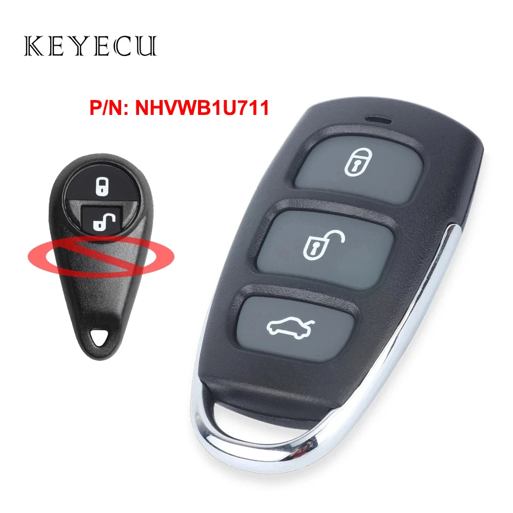 

Upgraded Remote Car Key Fob 2+1 Buttons for Subaru Baja Forester Impreza 2005 2006 2007 P/N: NHVWB1U711