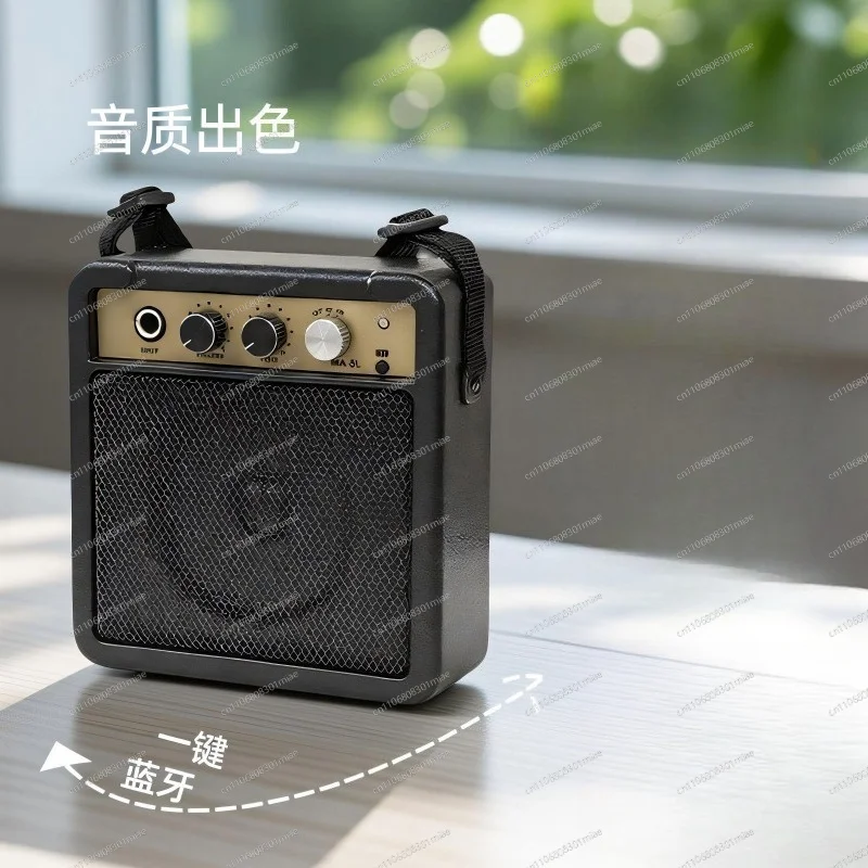 Portable Guitar Speaker Bluetooth Wireless Outdoor Practice Amplifier Lightweight Long Battery Life