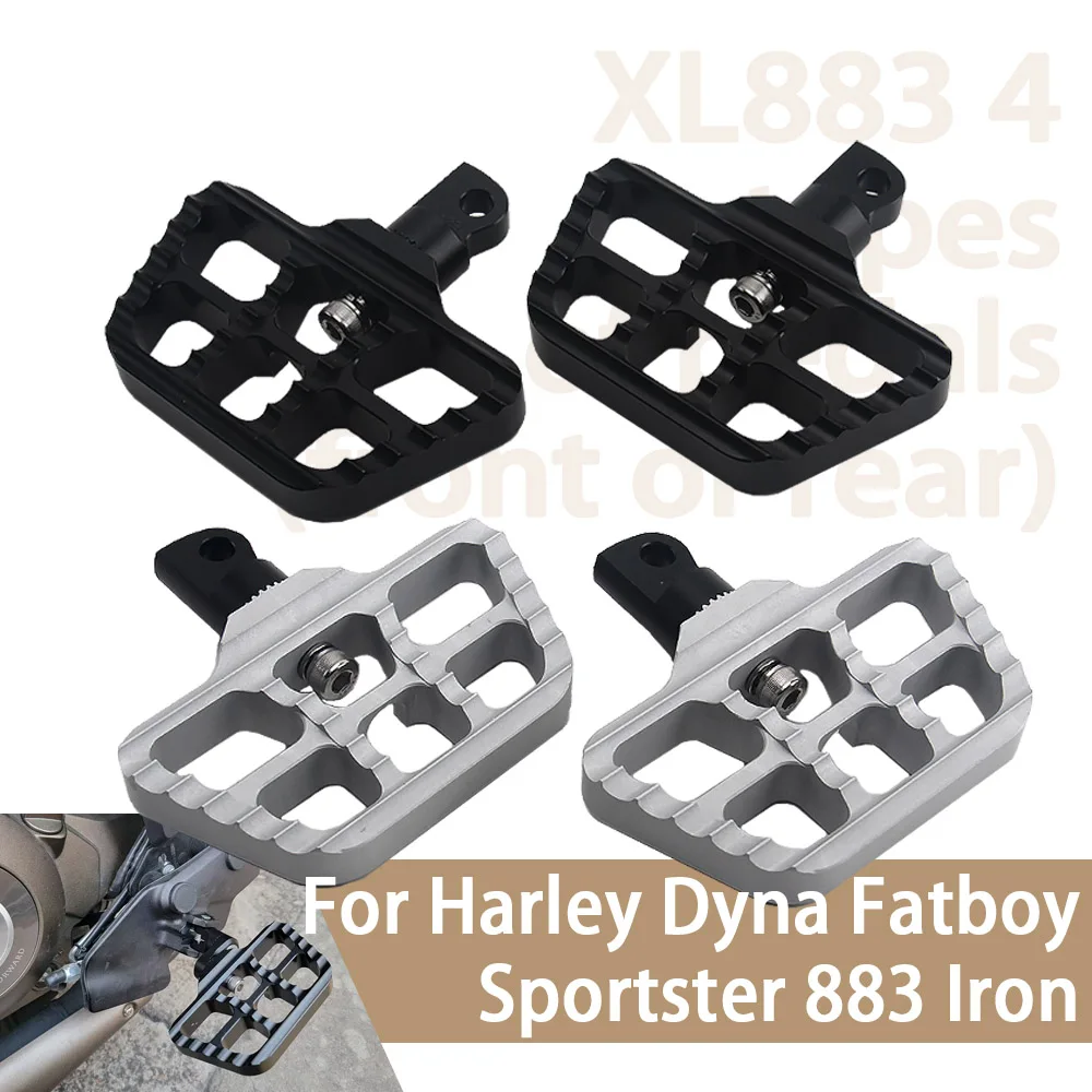 

Foot Pegs Motorcycle Wide Floorboards Chopper Footrests For Harley Dyna Sportster 883 1200 Softail Fatboy Street Bob Slim